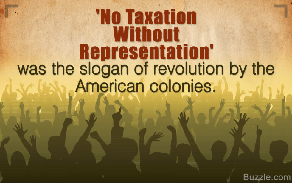 meaning no taxation without representation